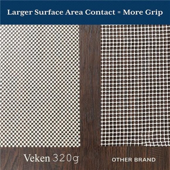 Non Slip Rug Pad Gripper 8 x10 Feet Extra Thick Pads for Any Hard Surface Floors - Picture 3 of 6